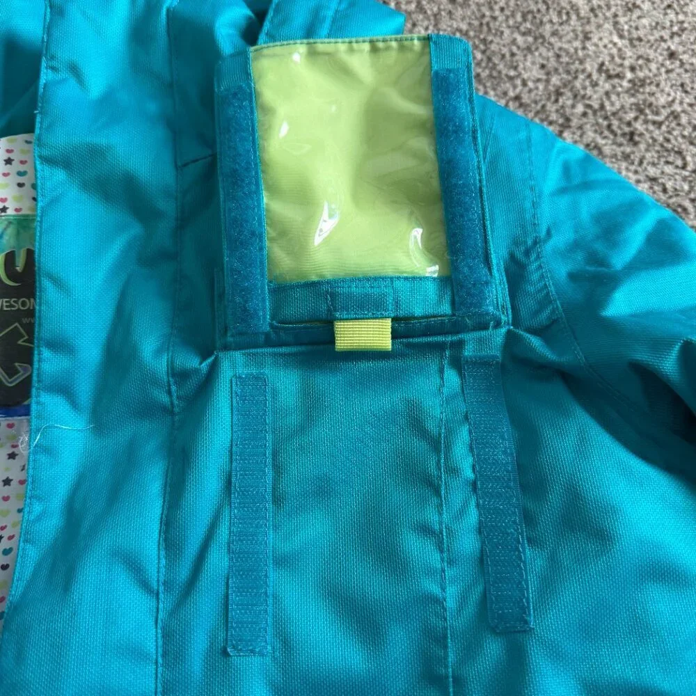 Girls BURTON Dryride MD Teal Ski Snowboard Hooded Jacket Small